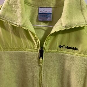 Columbia Neon Green Fleece Jacket
